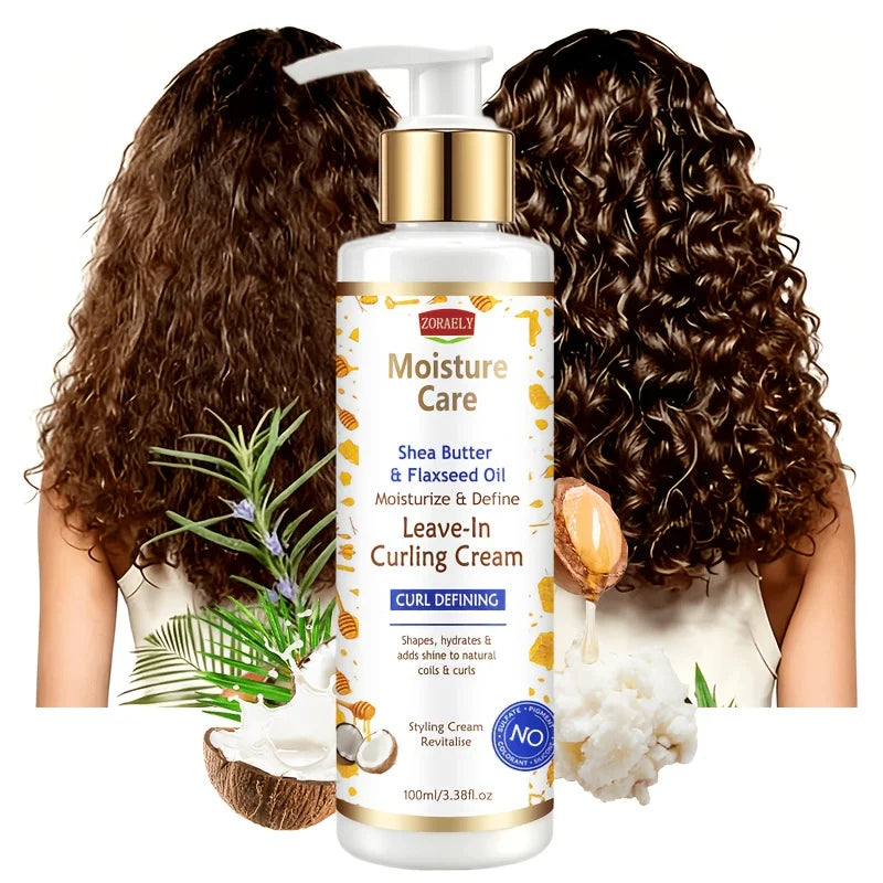 ZORAELY Curl-Defining Cream – leaves hair shiny and smooth, creating a natural, effortless curly look. 100ml