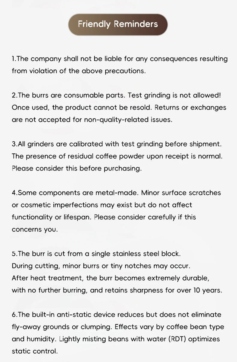 E55Pro Electric Coffee Grinder 55MM Titanium Cone Burr Stepless Adjustment Espresso Brew Coffee Bean Grinder Black