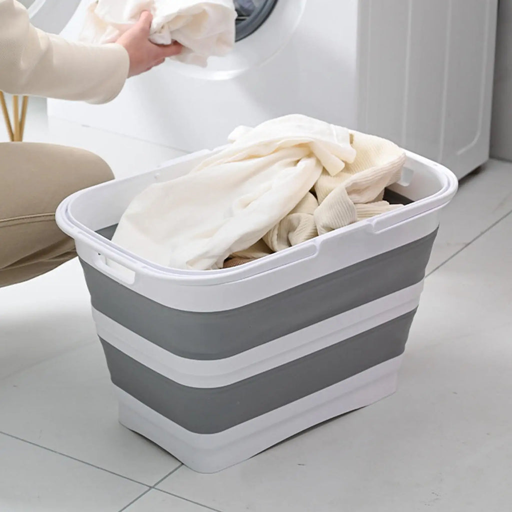 Dirty Clothes Basket 26L Large Foldable Elevated Organizer Clothes Basket Hampers For Bedroom For Home Bathroom Bedroom Kitchen