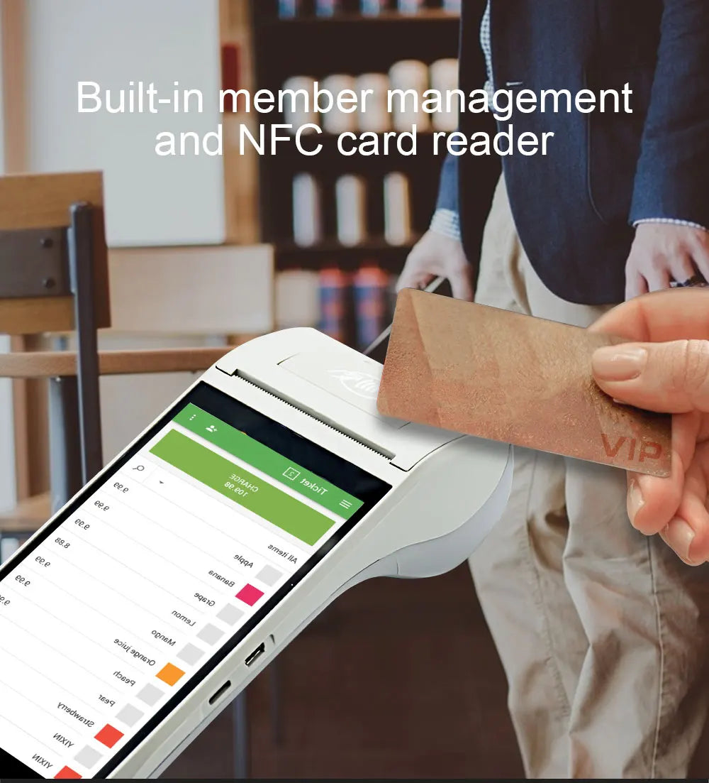 Android 14/13/11 Handheld Terminal POS Printer Portable 58mm Thermal Receipt Printer 4G NFC Ticket Bill POS PDA Impressora