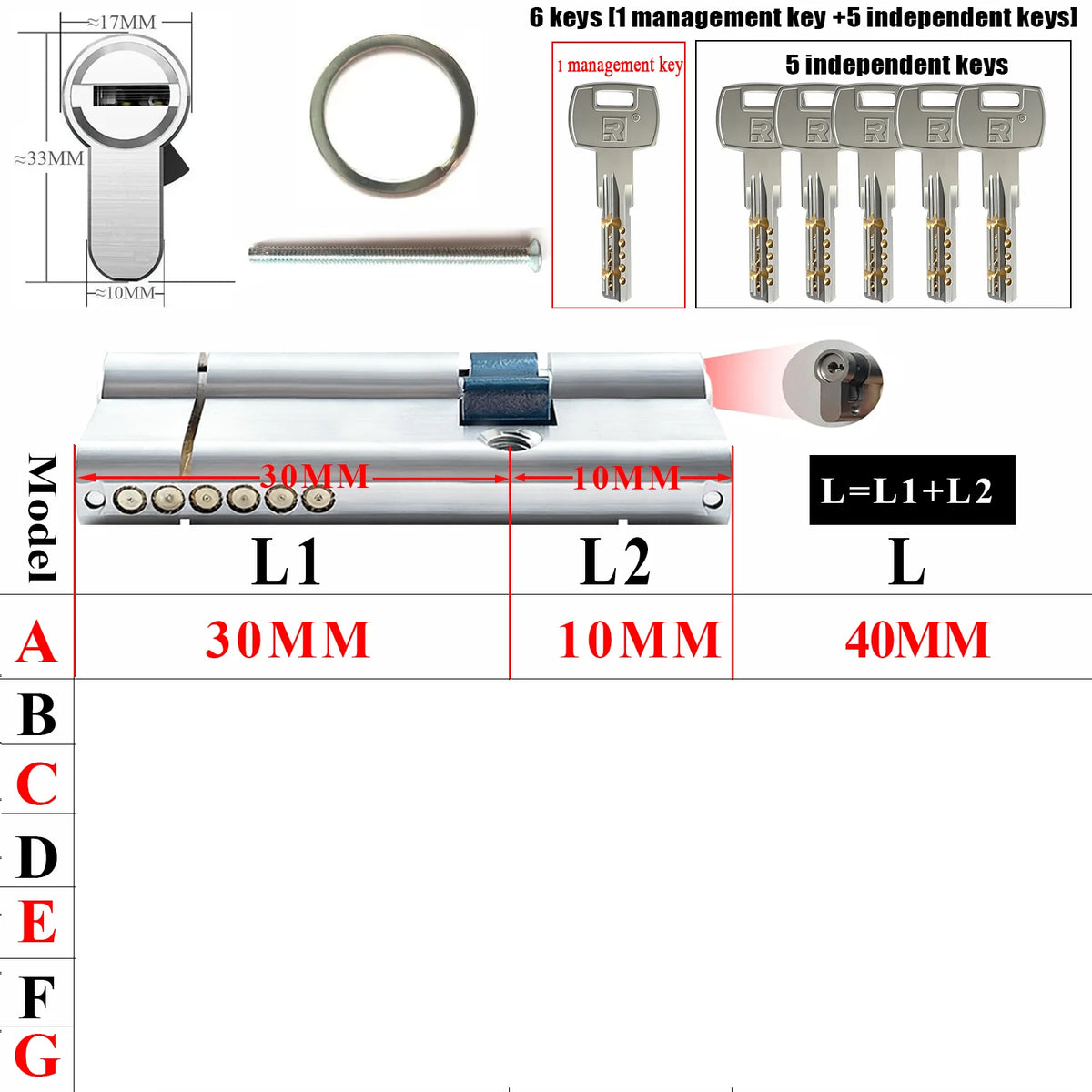 Customize one click opening of all door locks, management key and independent key, each lock has its own independent key
