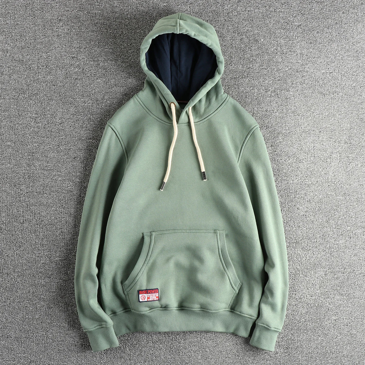 2024 Autumn And Winter New Basic Sweatshirts Men's Soild Color Hoodies High Quality Pullover Fashion Washed Casual Sportwear