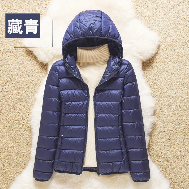 Spring Autumn Women Jackets 2024 Winter Female White duck down Jacket Fashion Ultralight Women Parka Packable Casual Puffer Coat