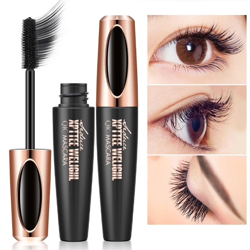 1PC 4D Silk Fiber Lash Curling Mascara for Eyelash Extension Black Thick Long Waterproof  Eye Lashes Mascara Makeup Cosmetics