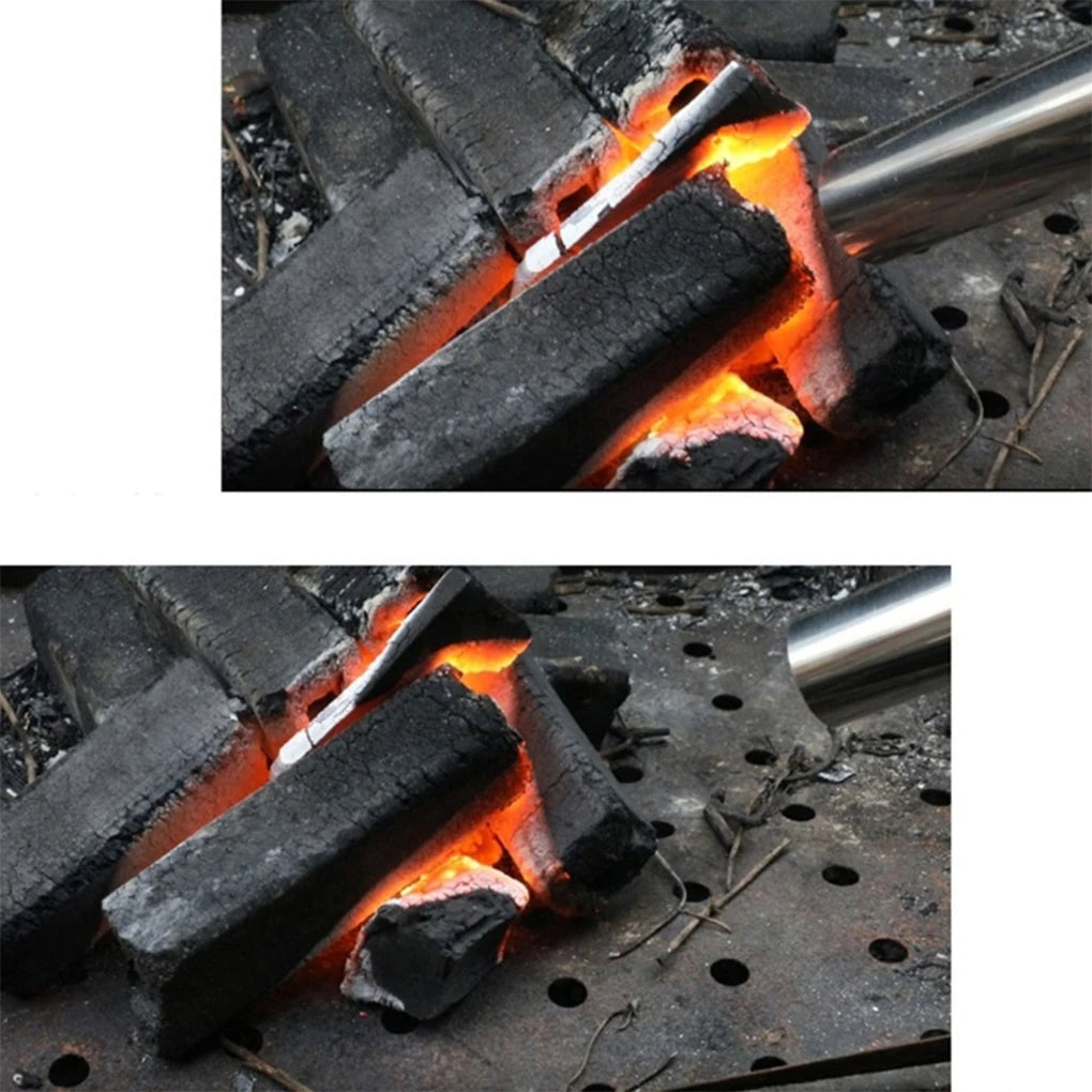 220V BBQ Fan Small Blast Engine with Air Collecting Adjustable Speed Cooking Tool US/EU Plug Handheld Barbecue Blower Camping