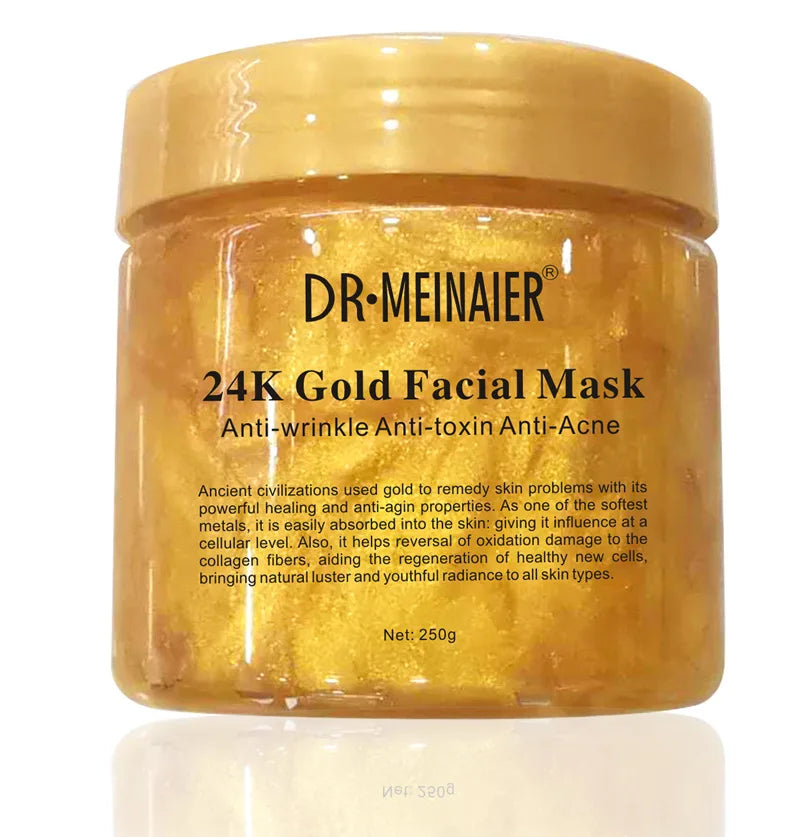 250g 24K Gold Collagen Repair Sleeping Facial Mask for Firming, Hydration, and Moisturizing Face Cream Apply-on Mask Skincare