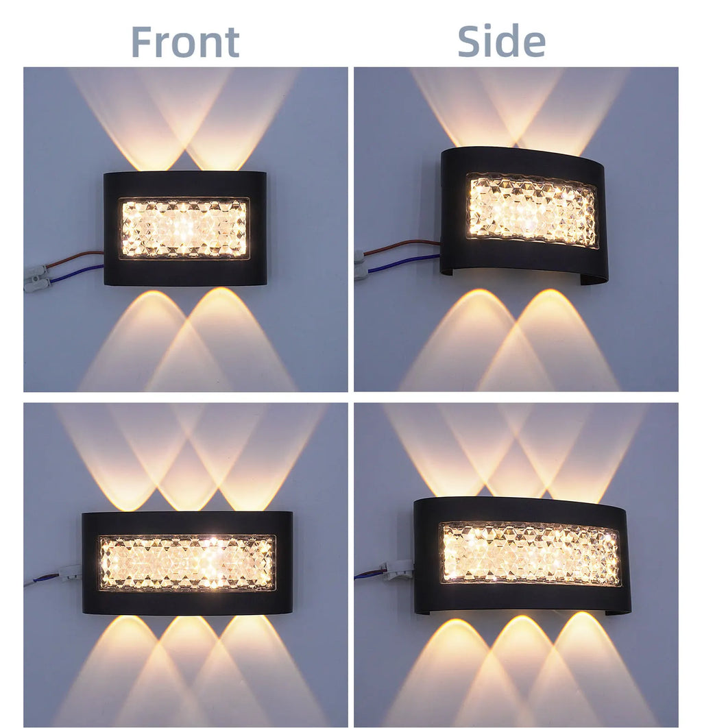 Outdoor LED Waterproof Wall Light IP65, Made of Aluminum and Plastic, Compatible with Indoor and Outdoor Sconces