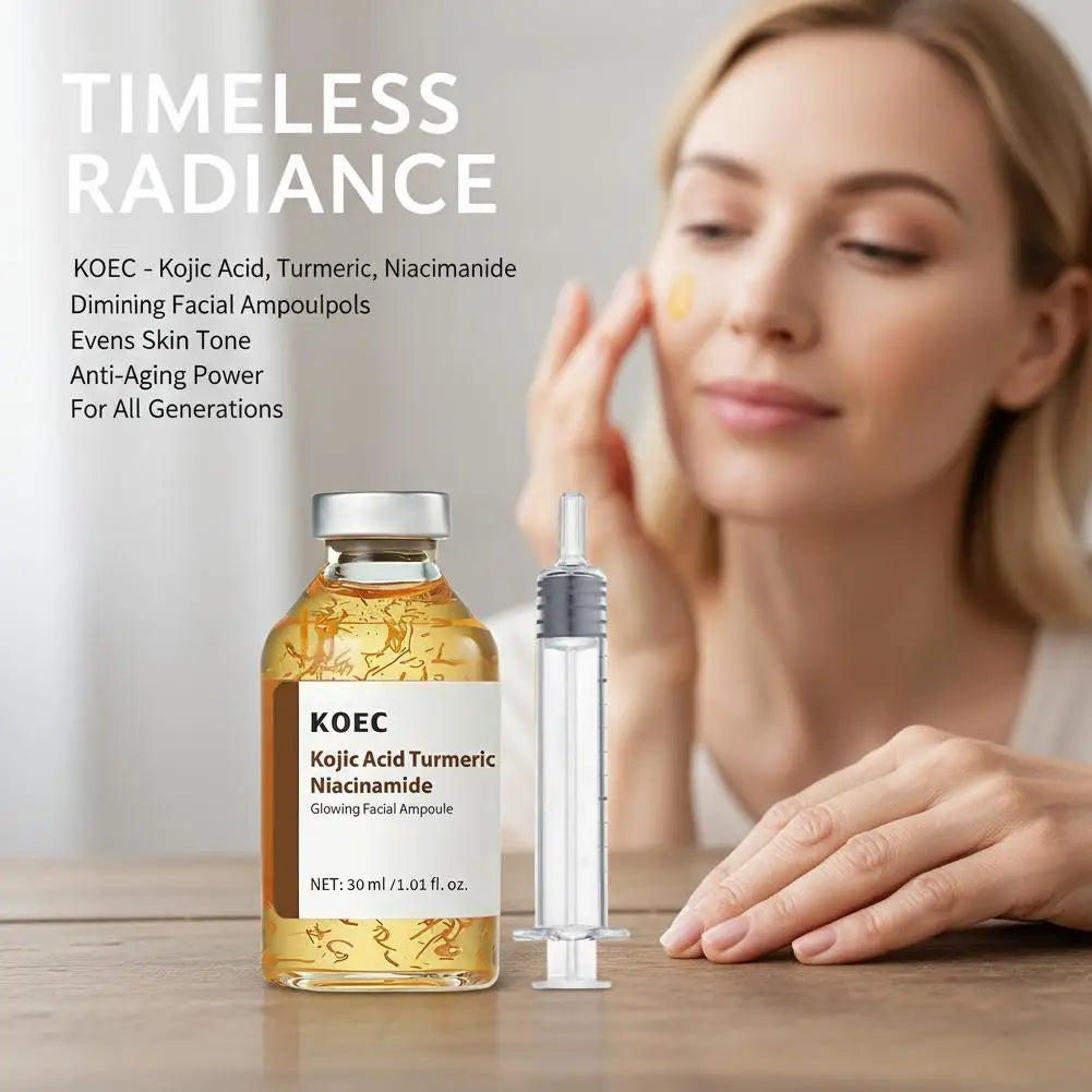 30ml Deep Collagen Silk Peptide Ampoule PDRN Firming Face Serum,Hydrating K-Beauty Essence for Elastic Glowing Skin Care 30/50ml