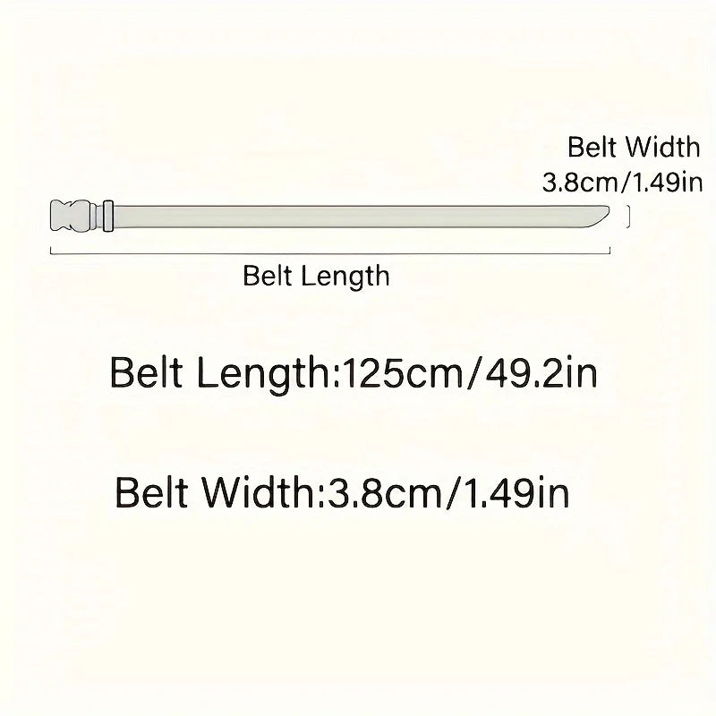1Pcs Men's Canvas Belt - Sporty Style, Quick Release Plastic Buckle, Casual Training and Jeans Accessories