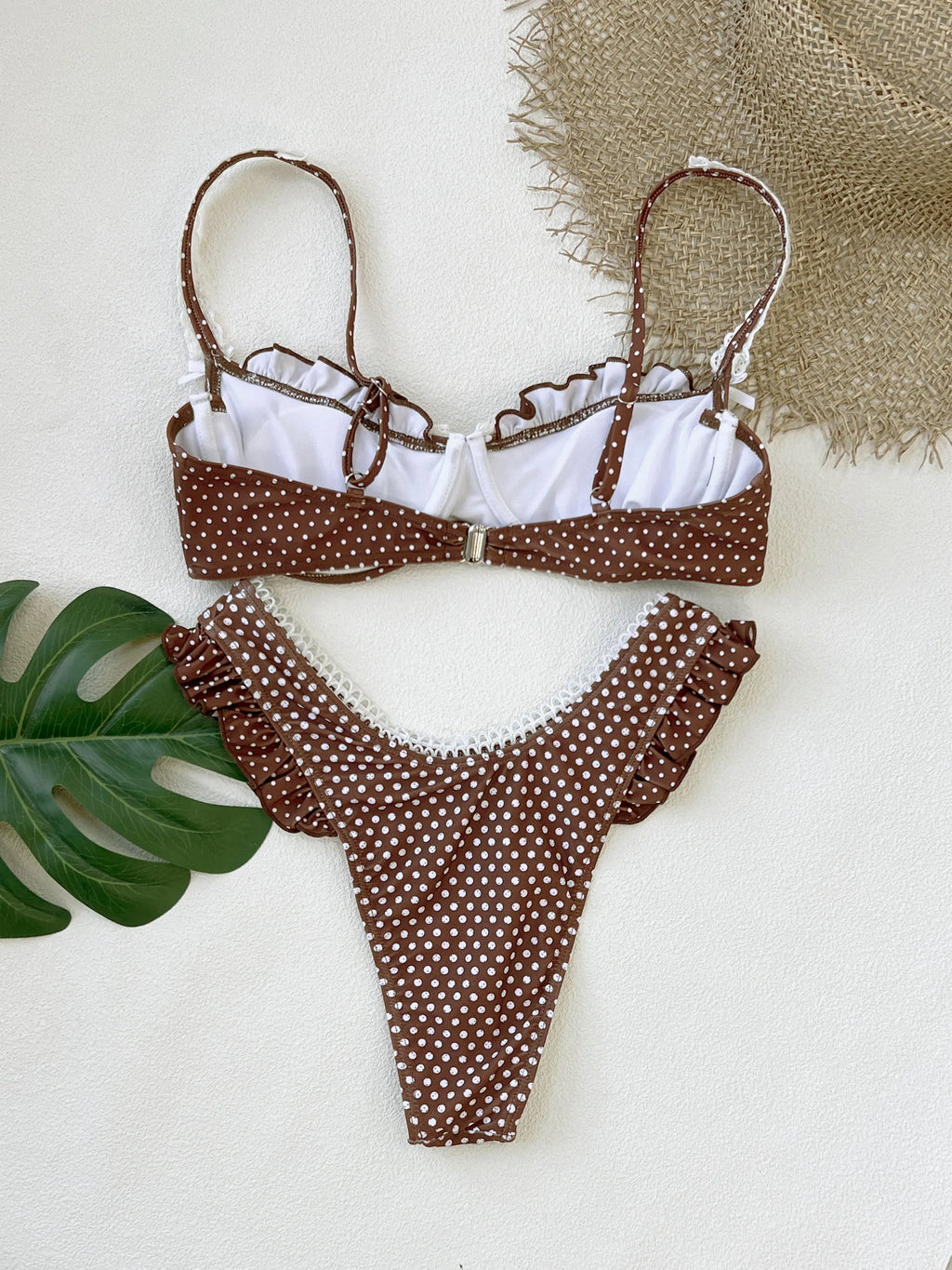 Fashion Ruffle Bikini Women Low Waist Slipt Swimsuit Lady Sexy Push Up Biquini Swimwear Female Beachwear Getways 2026 New