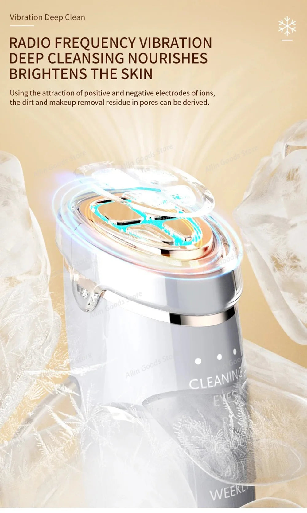 High Frequency Facial Lifting Machine RF Beauty Instrument for Face and Eyes Lifting Skin Tightening Beauty Care Gift for Women