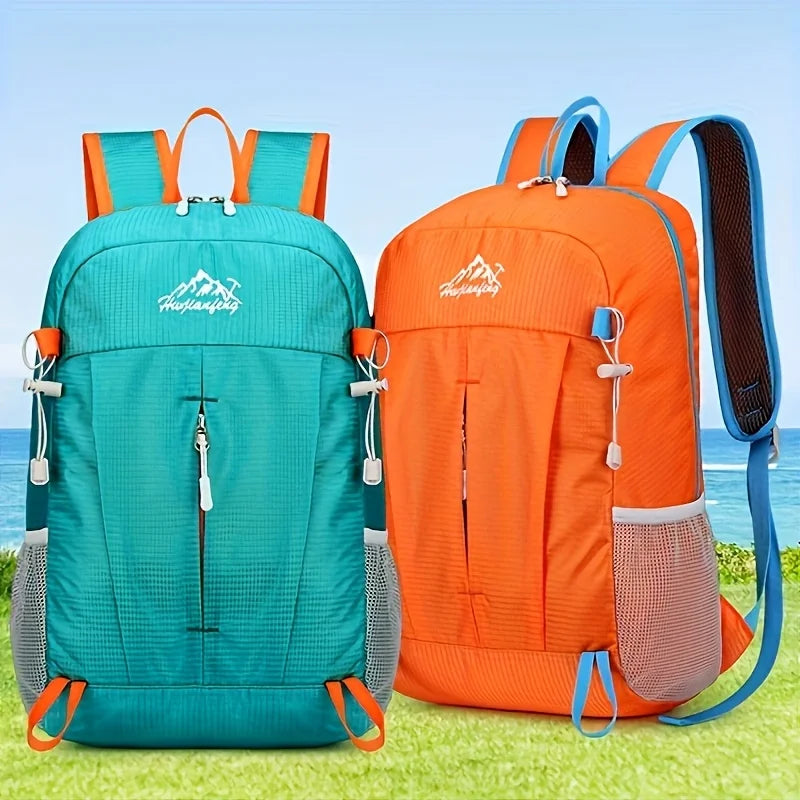 Outdoor Travel Bag Large Capacity Foldable Waterproof Backpack Lightweight Portable Adjustable Hiking Mountaineering Bag
