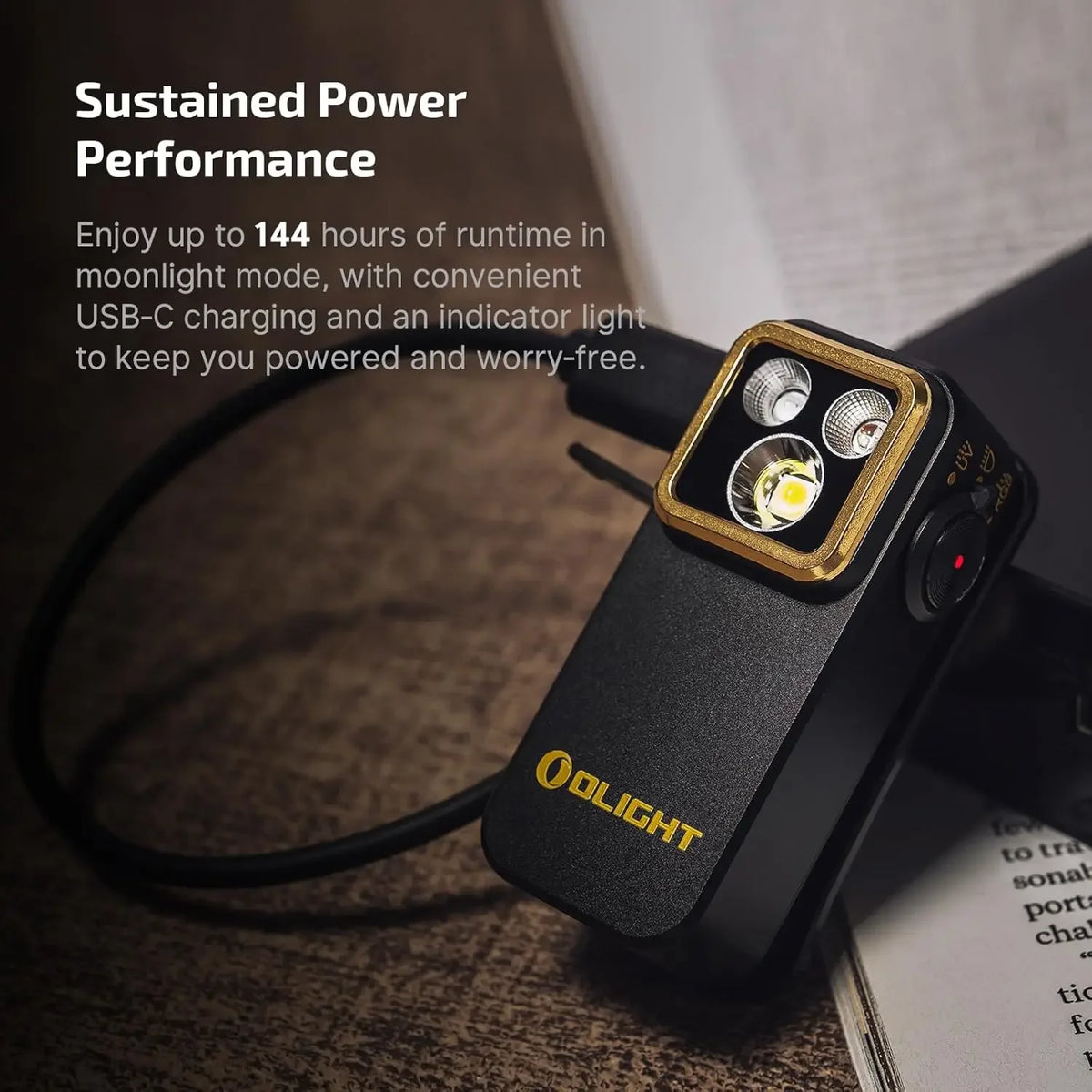 OLIGHT Oclip Pro S EDC Flashlight Clip-on Light, 600 Lumens Type-C Rechargeable with White LED, UV and RGB, Flash Lights