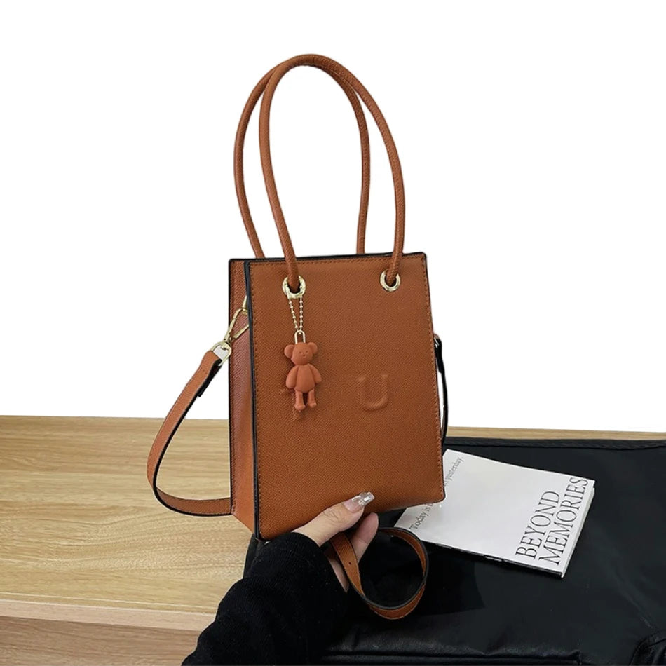 2026 Small Square Bag Women New Handbag Fashion Shoulder Casual Crossbody Solid Color Mobile Phone Bag