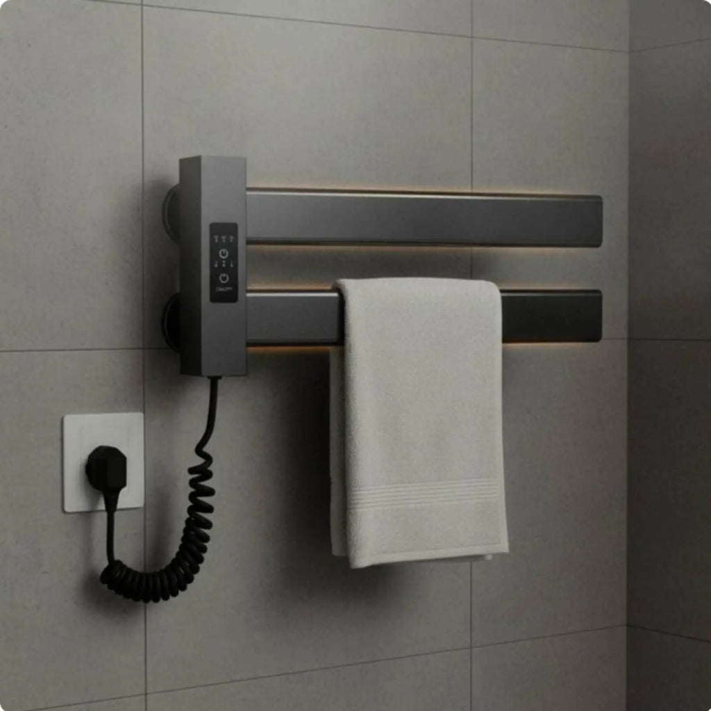 Smart Towel Heating Rack easy Installation Electric Towel Warmer Quick Dehumidifying Lavatory Heater