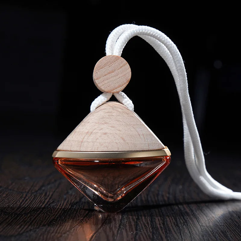 Perfume Bottle Glass Air Freshener Car Fragrance Ornament Pendant Hanging Mini Auto Ornament Essential Oils Diffuser Bottle