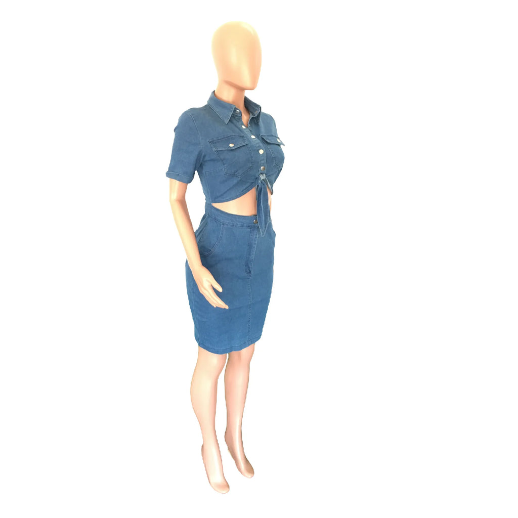 Bodycon Dress Women Denim Dresses Mom Jeans Short Sleeve Mim High Waist Vestidos Sexy Streetwear Elegant Y2k Party Club 2025