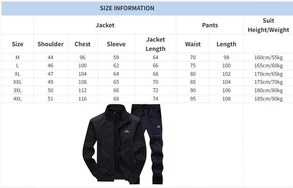 2025 Gym Spring Jacket + Pants Casual Tracksuit Men Sportswear Tracksuits Men Polyester Sweatshirt Sporting Fleece ropa hombre