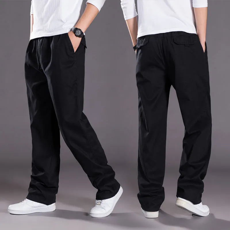 Men's Cargo Pants Summer Spring Cotton Work Wear New In Large Size 6xl Casual Climbing Joggers Sweatpants Hombre Autumn Trousers