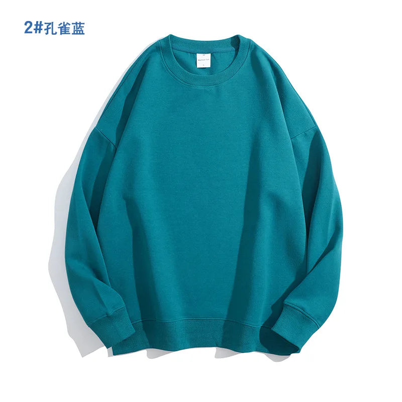 Spring Oversize Sweatshirts for Women O Neck Cotton Solid Hoodie Long Sleeve Tops Loose Women's Pullovers Fashion Streetwear