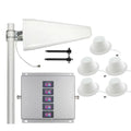5-Band 2G 3G 4G Signal Booster Kit with 5 Antennas for Wide Coverage
