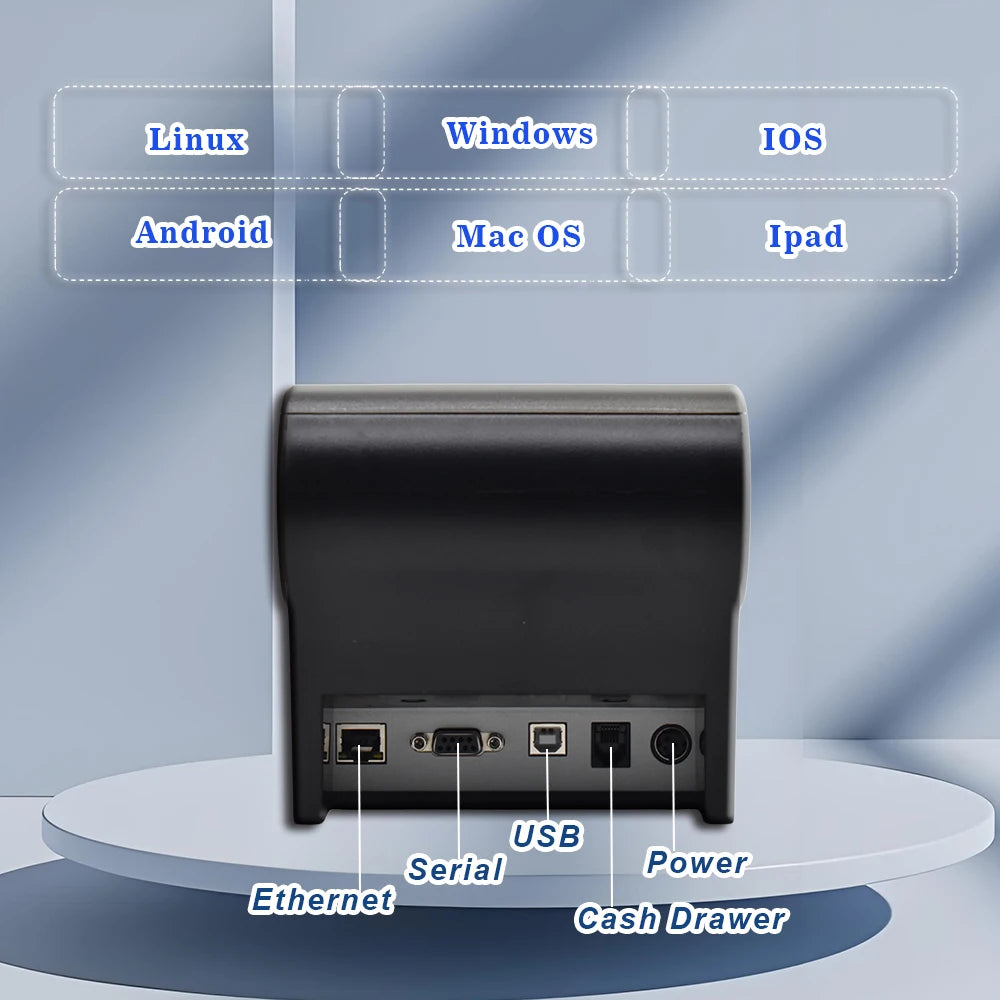Hot Sale 80mm Thermal POS Receipt Barcode QR Code Printer for Retail Bill Invoice Printing Machine with Cash Drawer
