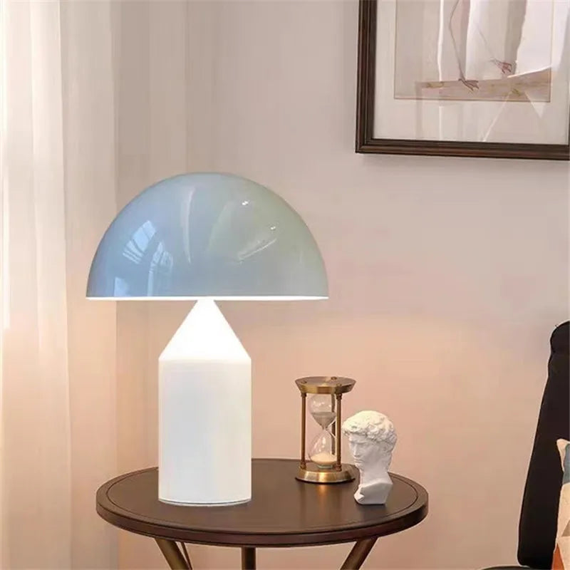 Oluce Atollo Lamp Modern Creative Mushroom Lamp for Bedroom Study Living Room Decoration Gold White Black Bedside Table Lamp