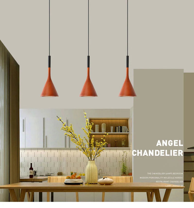 Nordic Modern Led Pendant Lights Kitchen Bars Home Bedroom Dining Table Hanging Lamp Cafe Indoor Lighting Living Room Decoration