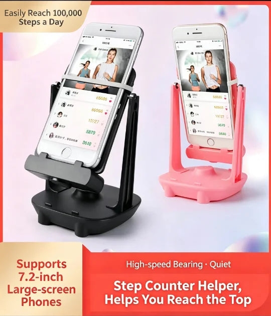 Desktop Phone Swing Shaker Automatic Step Counter Wiggler Holder Mobile Phone Walking Simulator Pedometer Shake Device for All S