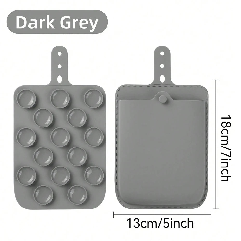 Adsorption Back Storage Bag For iPad Laptop Smooth Surface Reusable Cable/Mouse/Powerbank Pouch Elastic Tablet Accessories