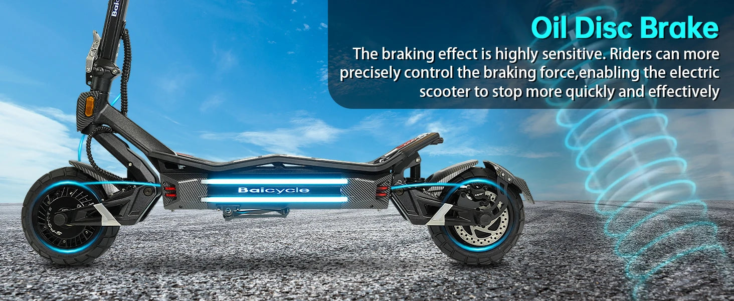 High Power Dual Motor 3000W*2 Electric Scooter 10 Inch Anti-Shock Tires Foldable Adult Off Road E Scooter Long Distance Travel Scooter