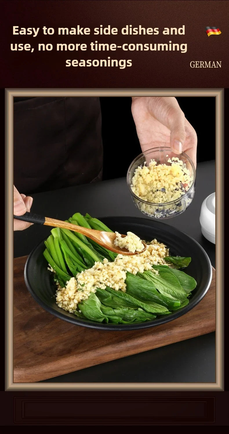 Electric Mini Garlic Chopper 100/250ML USB Vegetable Onion Chopper baby food processor Portable Small Food Processor