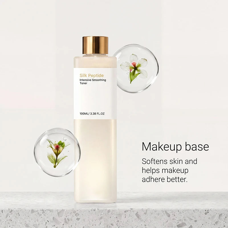Silk Peptide Intensive Smoothing Toner Daily Hydration Moisturizing Refreshing Non-sticky Essence Water Gentle Nourish Skin