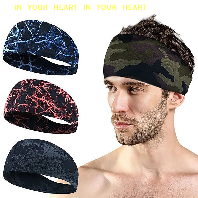 【X】1PCS Fitness Sweating Guide and Anti Sweating Band Running Headband Sports Sweating Absorbing Headband Hair Band