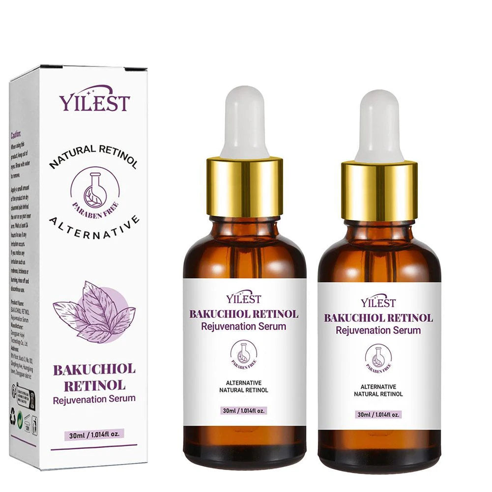 1/2PCS Bakuchiol Retinol Rejuvenation Serum For Face Minimize Wrinkles Retinol & Vitamin Face Serum Skin Firming Skin Care