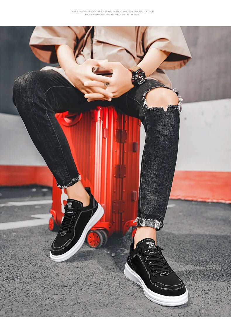 Men's Flats Shoes Luxury Men's Sneakers Spring Autumn 2025 Outdoor Sport Shoes for Men Fashion Vulcanized Shoe Tenis Para Hombre