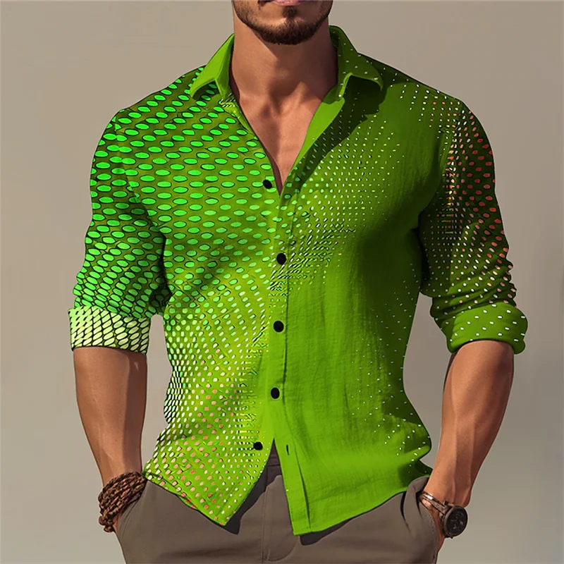 Men's Tops Suit Lapel Splash Paint Shirt Fashion Men's Luxury Casual Sports Light Comfort Soft Designer Design New Style 2027
