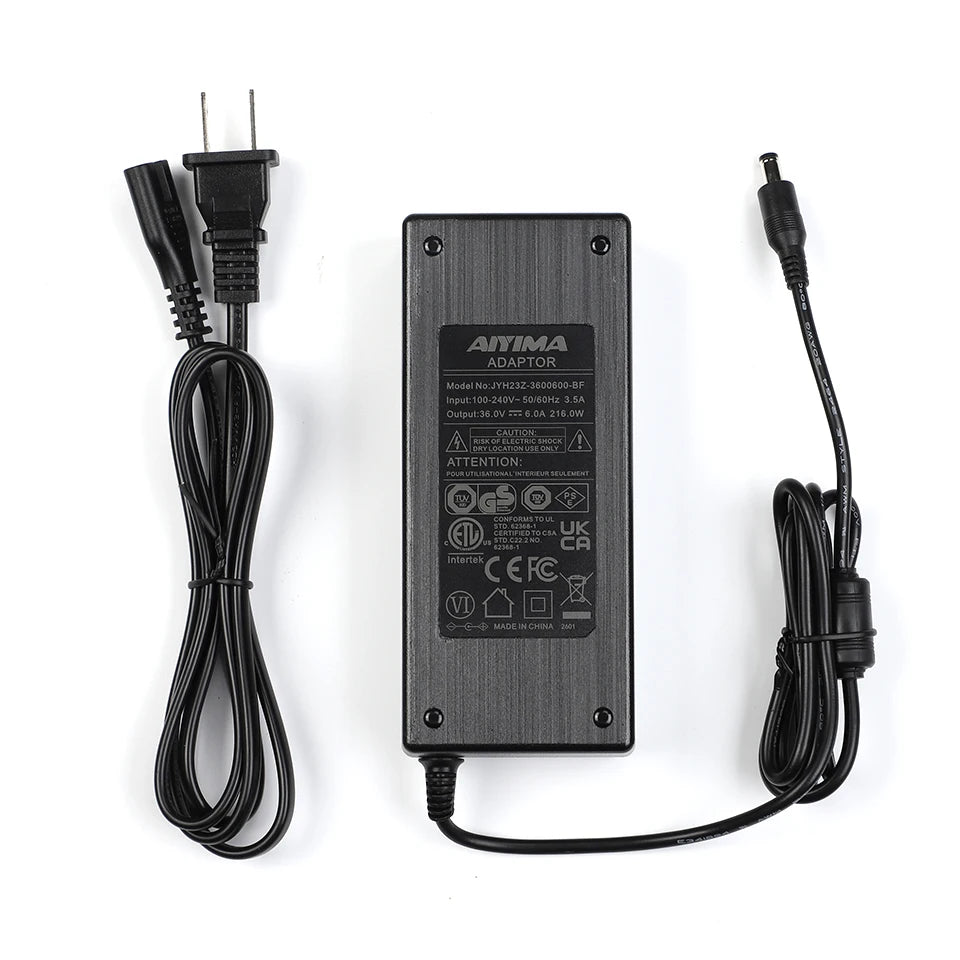 AIYIMA 36V Amplifier Power Adapter 36V 6A Power Supply For TPA3255 TPA3251 TDA7498E TAS5630 Sound Amplifier Audio Amplificador