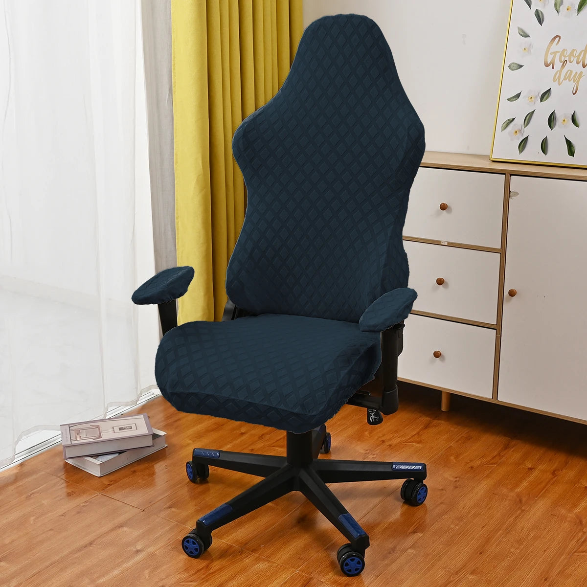 Ergonomic Office Computer Game Chair Slipcovers Stretchy Polyester Reclining Racing Gaming Chair Covers Waterproof Chair Covers