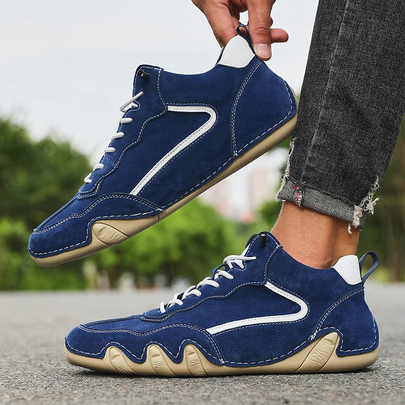 Men's Casual Leather Fashionable One Foot Loafers Brand Sneakers Boat Shoes Hiking Boots Cowboy Boots For Men Ankle Boots 2025