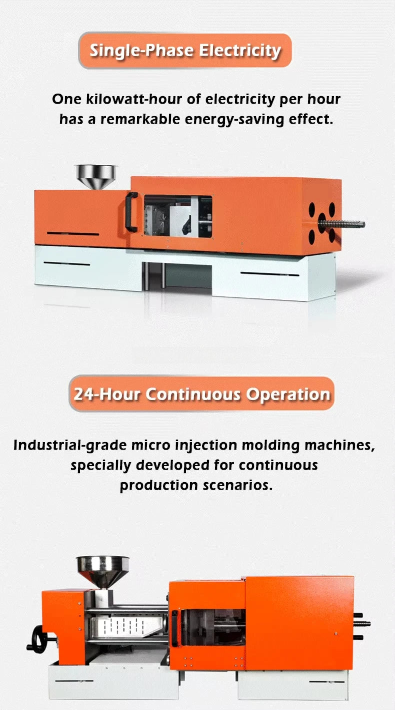 Desktop Small Injection Molding Machine Plastic Plastic Making Machines for Plastic Parts Injection Molding 15-25-35-50-60g OME