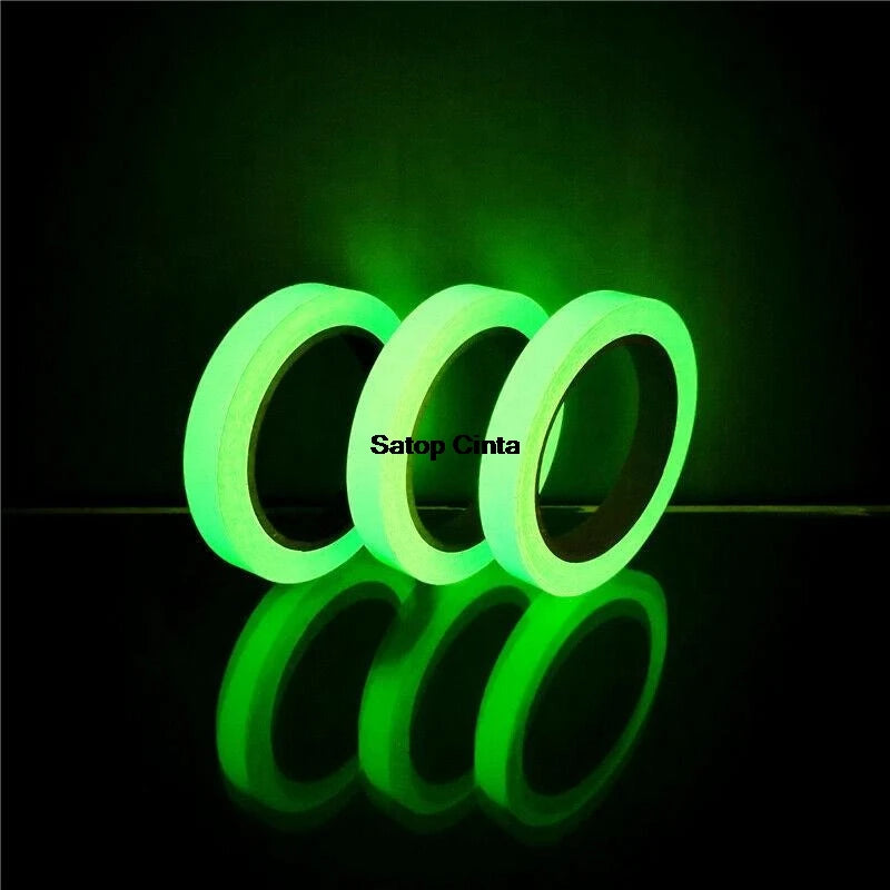 5M Green Luminous Safety Warning Strip Glow In The Dark Tape Self-Adhesive Stickers For Stage Stair Steps Home Marking Exit Sign