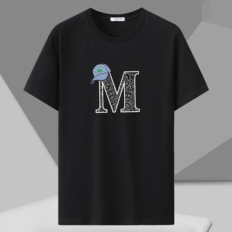 Men's Printed T-shirt Plus Size 110-180kg Loose Short Sleeve Tee Oversized Tops 5XL 6XL 7XL Big Size Men Clothing 티셔츠 Camiseta