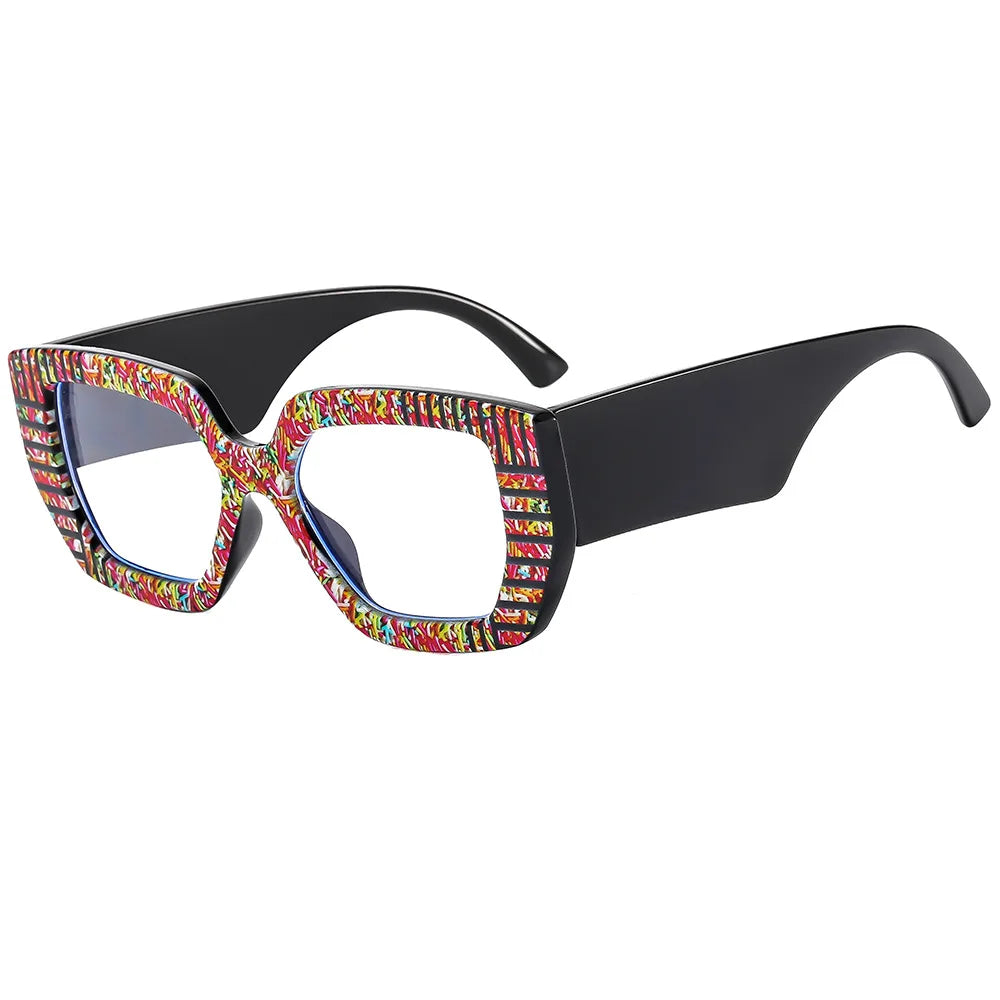 Square Reading Glasses For Women Optical Lens Prescription Men's Eyeglasses Big Thick Frames Presbyopic Eyewear Trendy