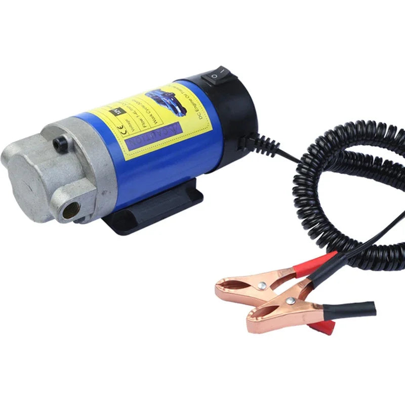 DC 12V / 24V Electric Transfer Pump Extractor Suction Oil Fluid Water Portable for Auto Marine Boat Diesel Car Motorbike