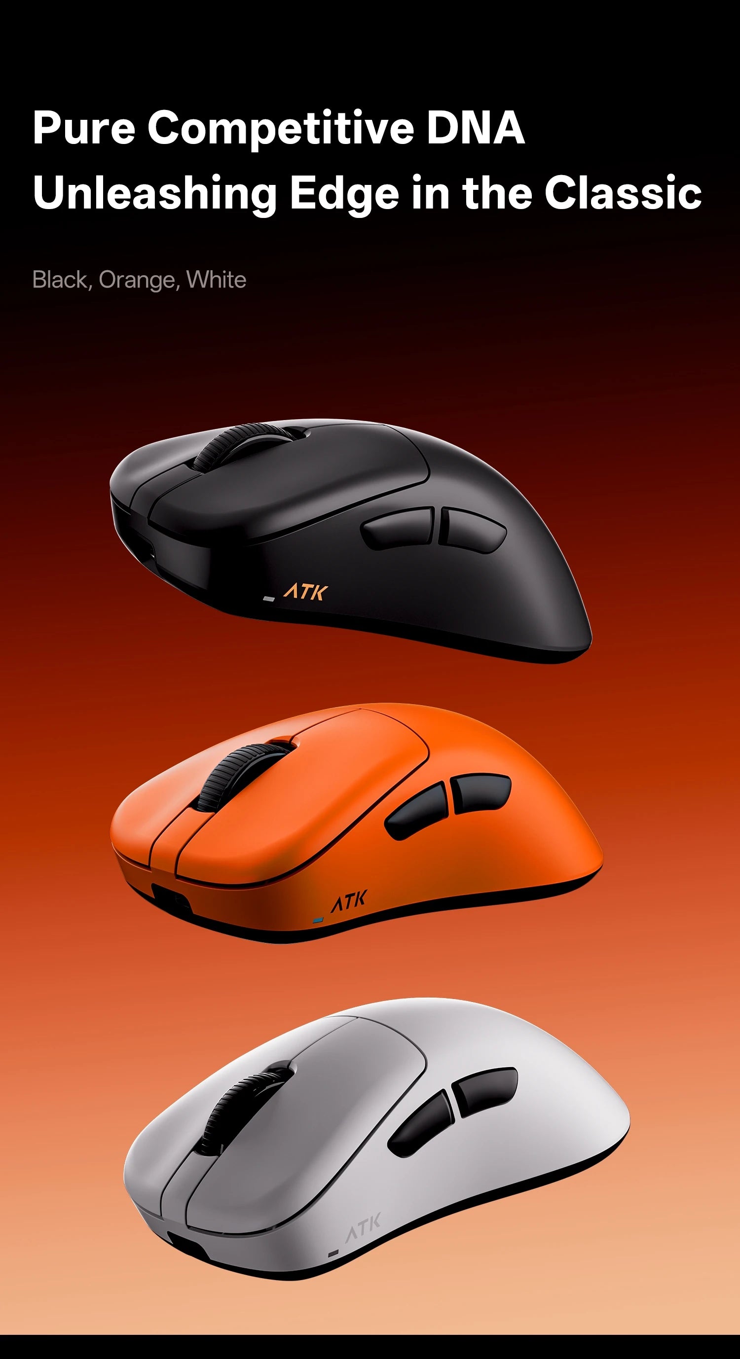 ATK Blazing Sky Z1 V2 Ultimate E-sports Lightweight Mouse Wireless Dual Mode PAW3950 Ultra 8K Right-handed engineering Mouse