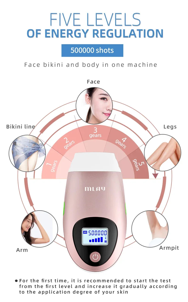 Home Beautys  Painless Hairs  Removal Machine