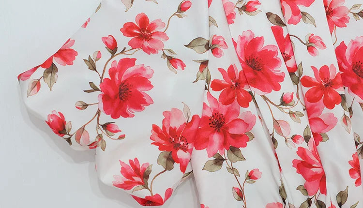 Ahagaga Summer Floral Print Mini Dresses Women Sexy V Neck Puff Sleeve Hip Wrap Slim Sheath Regular Casual Party Club Outfit
