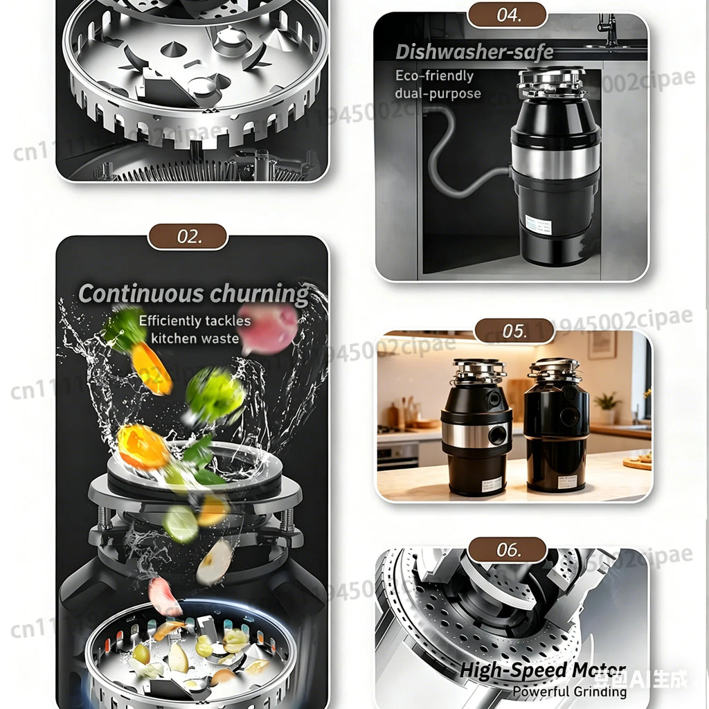 Garbage disposal kitchen sewer kitchen waste food household shredder household waste disposal machine