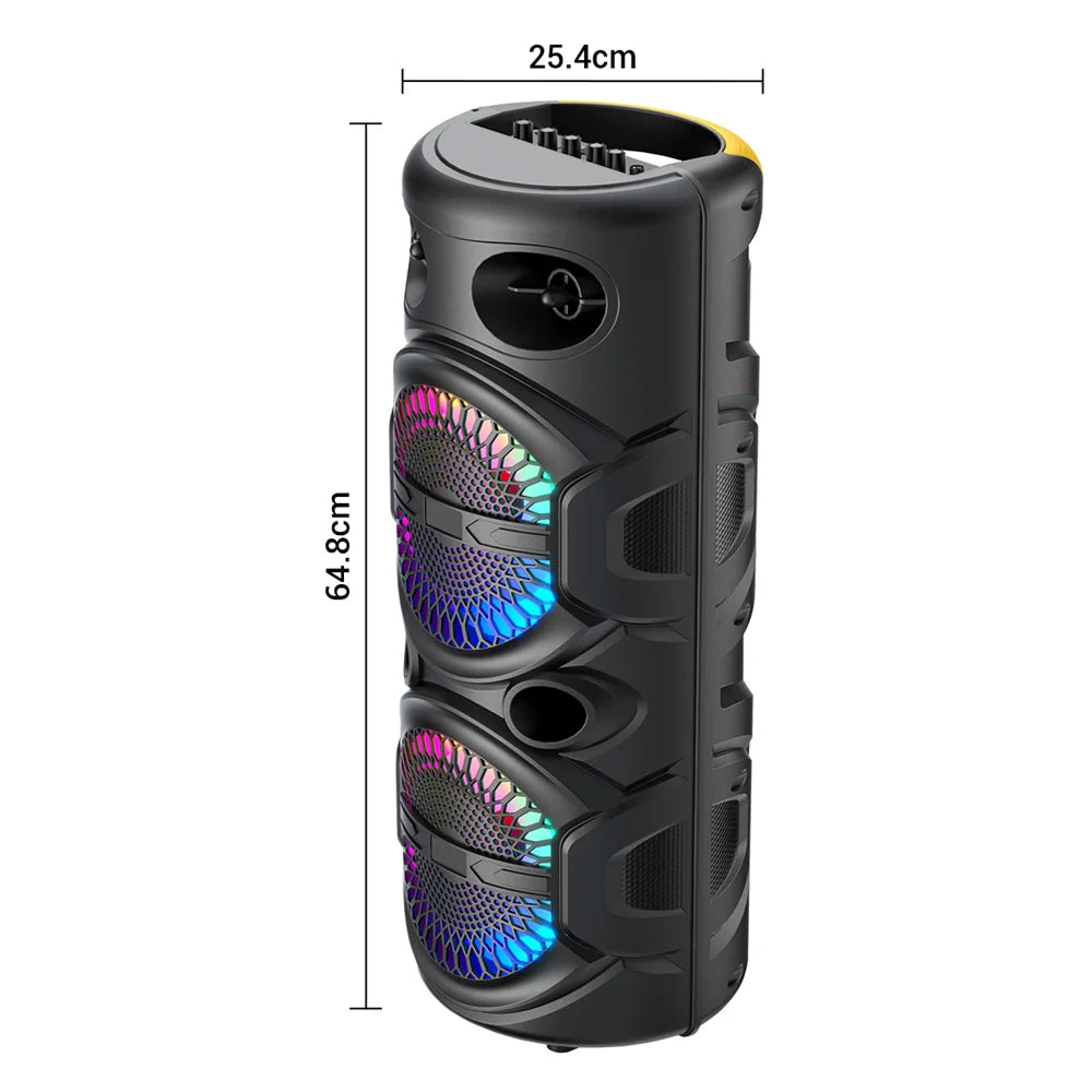 3000W Portable Bluetooth Speaker Sub Woofer Heavy Bass Sound System Party Dj Karaoke Rechargeable Loud Speaker